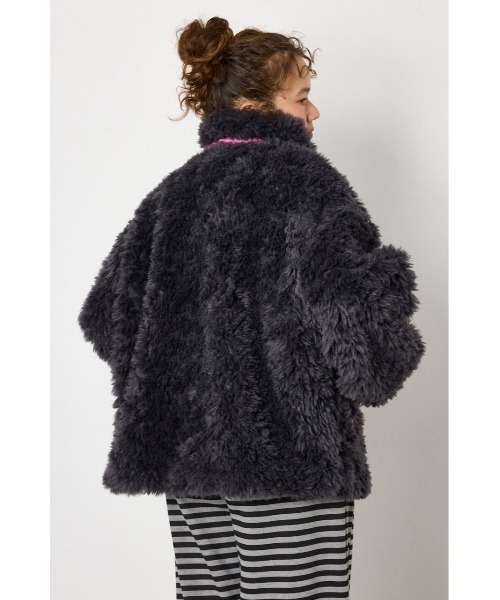 RODEO CROWNS WIDE BOWL（ロデオクラウンズワイドボウル）の「REVIVE CLASSIC FUR ジャケット（その他アウター・レディース・ブラウン系その他/ライトブラック/ライトグレー・FREE）」の16枚目の写真