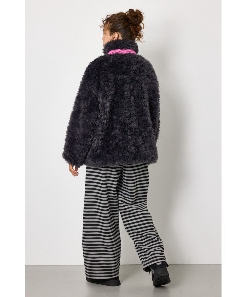 RODEO CROWNS WIDE BOWL（ロデオクラウンズワイドボウル）の「REVIVE CLASSIC FUR ジャケット（その他アウター・レディース・ブラウン系その他/ライトブラック/ライトグレー・FREE）」の19枚目の写真