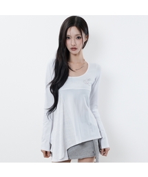 RL LAYERED LACE TEE(WHITE)