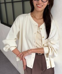 Chez toi（シェトワ）の「ポンチカーディガン（Tシャツ/カットソー・レディース）」