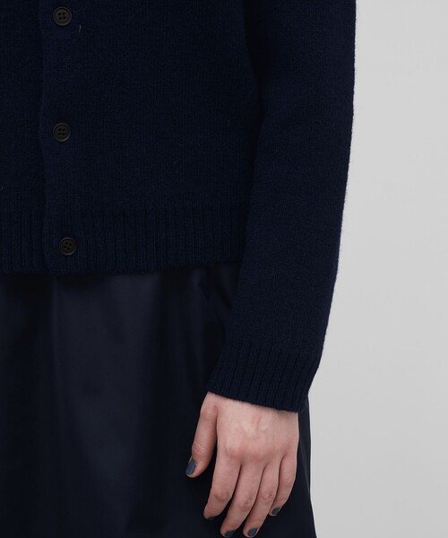 EDITION(エディション)の「【WEB先行予約】edition pourell ダブルフェイス ニットカーディガン(カーディガン/ボレロ・レディース・グレー系その他/ネイビー・34/36)」の9枚目の写真