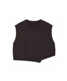 Unbalanced Knit Vest (6colors)