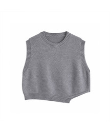 Unbalanced Knit Vest (6colors)
