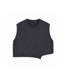 Unbalanced Knit Vest (6colors)