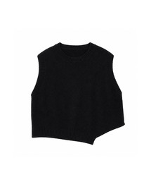 Unbalanced Knit Vest (6colors)