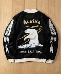 【22】〔HOUSTON/ヒューストン〕別珍 スーベニアジャケット/スカジャン TIGER/ALASKA