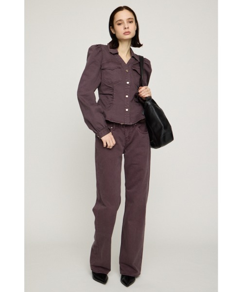 SLY（スライ）の「L/W WIDE STRAIGHT DENIM PT ローウエストワイドストレートデニムパンツ 秋服（デニムパンツ・レディース・ダークブルー/ダークパープル・1/2/0）」の13枚目の写真