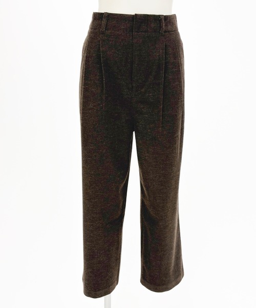 mil(ミル)の「ウールライク ダブルタックパンツ【588227】(スラックス・レディース・ダークブラウン/チャコールグレー/ブラウン系・M-Regular/M-Short/S-Regular/S-Short)」の16枚目の写真