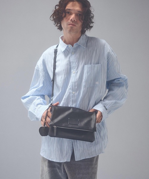 ADAM PATEK（アダムパテック）の「mko13959-w-r leather convertible clutch bag クラッチバッグ(AP2629021)（クラッチバッグ・メンズ・ブラック・FREE）」の2枚目の写真