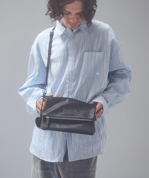 ADAM PATEK（アダムパテック）の「mko13959-w-r leather convertible clutch bag クラッチバッグ(AP2629021)（クラッチバッグ・メンズ・ブラック・FREE）」の3枚目の写真