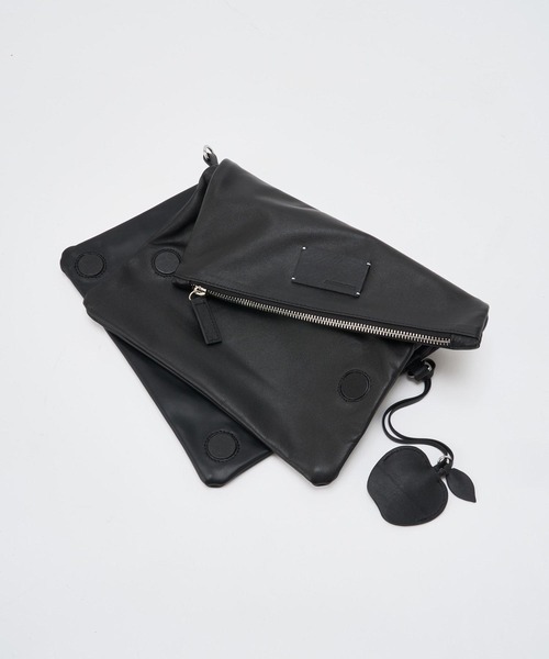 ADAM PATEK（アダムパテック）の「mko13959-w-r leather convertible clutch bag クラッチバッグ(AP2629021)（クラッチバッグ・メンズ・ブラック・FREE）」の12枚目の写真