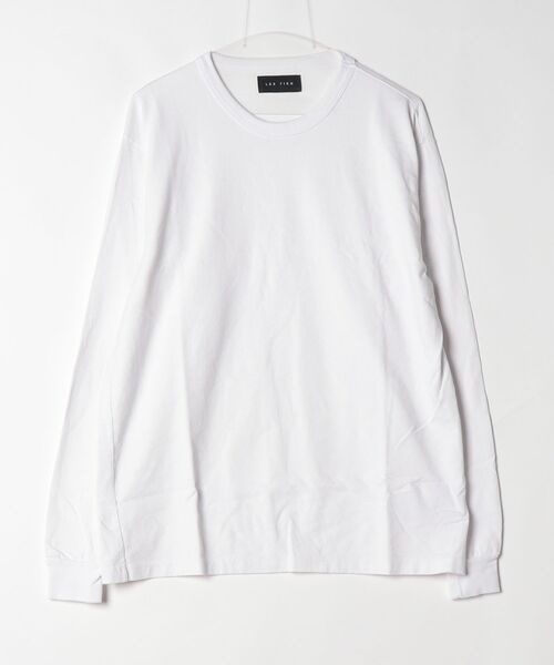 LES TIEN(レスティエン)の「LES TIEN BINDED NECK CLASSIC LONG SLEEVE (HV-2090)(Tシャツ/カットソー・メンズ・ブラック/ホワイト・LARGE/X-LARGE/MEDIUM)」の1枚目の写真