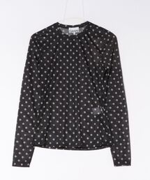 Printed Sheer Jersey Longsleev A1040076