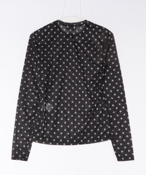 GANNI（ガニー）の「Printed Sheer Jersey Longsleev A1040076（Tシャツ/カットソー・メンズ・ブラック・36）」の2枚目の写真