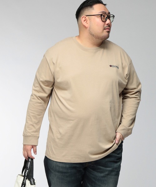 OUTDOOR PRODUCTS(アウトドアプロダクツ)の「Tシャツ 長袖 メンズ 大きいサイズ 天竺 アウトドアバックプリント クルーネック ロングスリーブ カットソー OUTDOOR PRODUCTS (アウトドアプロダクツ)(Tシャツ/カットソー・メンズ・ブラック/ベージュ・3L/4L/5L)」の8枚目の写真