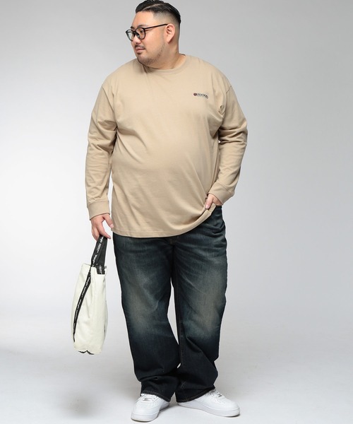 OUTDOOR PRODUCTS(アウトドアプロダクツ)の「Tシャツ 長袖 メンズ 大きいサイズ 天竺 アウトドアバックプリント クルーネック ロングスリーブ カットソー OUTDOOR PRODUCTS (アウトドアプロダクツ)(Tシャツ/カットソー・メンズ・ブラック/ベージュ・3L/4L/5L)」の9枚目の写真