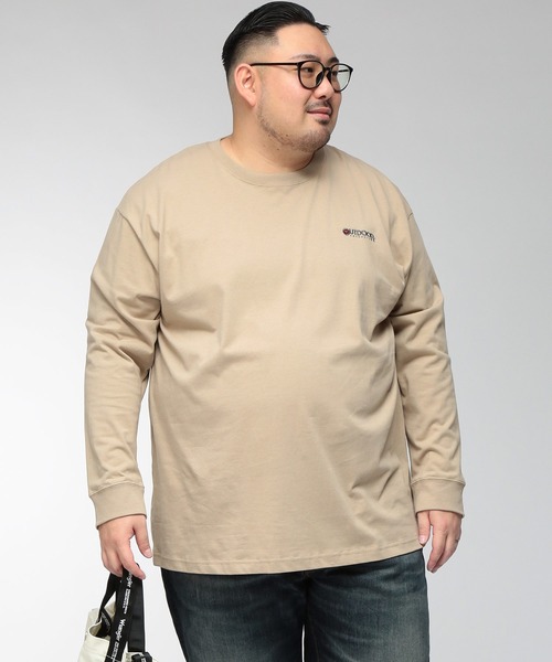 OUTDOOR PRODUCTS(アウトドアプロダクツ)の「Tシャツ 長袖 メンズ 大きいサイズ 天竺 アウトドアバックプリント クルーネック ロングスリーブ カットソー OUTDOOR PRODUCTS (アウトドアプロダクツ)(Tシャツ/カットソー・メンズ・ブラック/ベージュ・3L/4L/5L)」の12枚目の写真