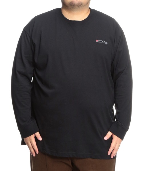 OUTDOOR PRODUCTS(アウトドアプロダクツ)の「Tシャツ 長袖 メンズ 大きいサイズ 天竺 アウトドアバックプリント クルーネック ロングスリーブ カットソー OUTDOOR PRODUCTS (アウトドアプロダクツ)(Tシャツ/カットソー・メンズ・ブラック/ベージュ・3L/4L/5L)」の14枚目の写真