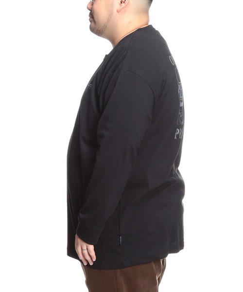 OUTDOOR PRODUCTS(アウトドアプロダクツ)の「Tシャツ 長袖 メンズ 大きいサイズ 天竺 アウトドアバックプリント クルーネック ロングスリーブ カットソー OUTDOOR PRODUCTS (アウトドアプロダクツ)(Tシャツ/カットソー・メンズ・ブラック/ベージュ・3L/4L/5L)」の15枚目の写真