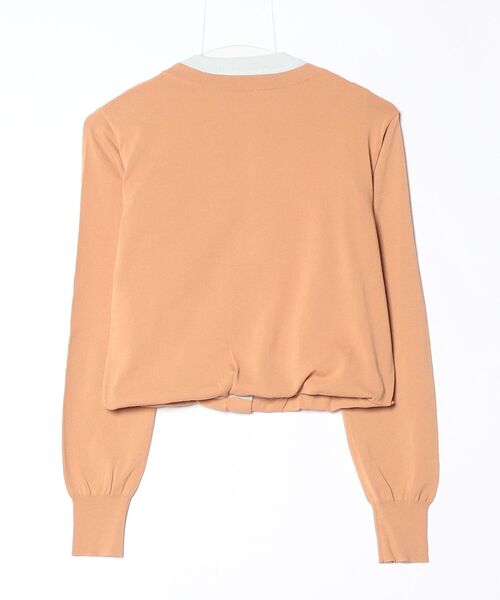 CLANE（クラネ）の「CLANE / クラネ：【レディース】W LAYERED KNIT CARDIGAN：10106-2143[DEA]（ニット/セーター・レディース・ベージュ・1）」の2枚目の写真