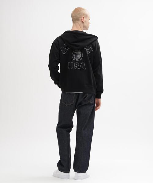 AVIREX（アヴィレックス）の「《WEB&DEPOT限定》VARSITY ZIP UP PARKA/パーカー（パーカー・メンズ・レッド系その他4/ホワイト/オリーブ系1/ブラック・S）」の9枚目の写真