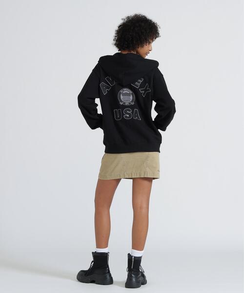 AVIREX（アヴィレックス）の「《WEB&DEPOT限定》VARSITY ZIP UP PARKA/パーカー（パーカー・メンズ・レッド系その他4/ホワイト/オリーブ系1/ブラック・S）」の14枚目の写真