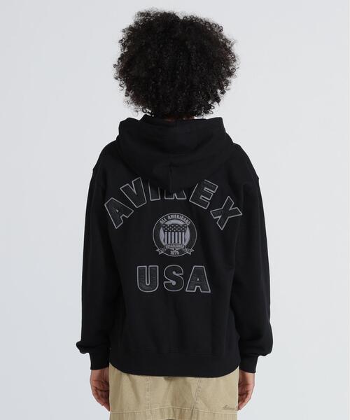 AVIREX（アヴィレックス）の「《WEB&DEPOT限定》VARSITY ZIP UP PARKA/パーカー（パーカー・メンズ・レッド系その他4/ホワイト/オリーブ系1/ブラック・S）」の16枚目の写真