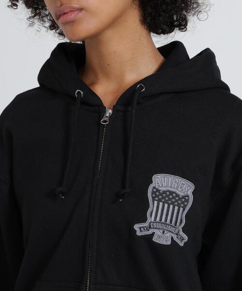 AVIREX（アヴィレックス）の「《WEB&DEPOT限定》VARSITY ZIP UP PARKA/パーカー（パーカー・メンズ・レッド系その他4/ホワイト/オリーブ系1/ブラック・S）」の17枚目の写真