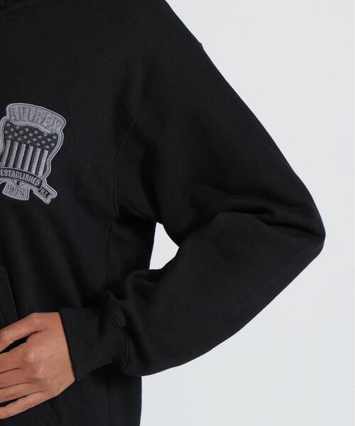 AVIREX（アヴィレックス）の「《WEB&DEPOT限定》VARSITY ZIP UP PARKA/パーカー（パーカー・メンズ・レッド系その他4/ホワイト/オリーブ系1/ブラック・S）」の18枚目の写真