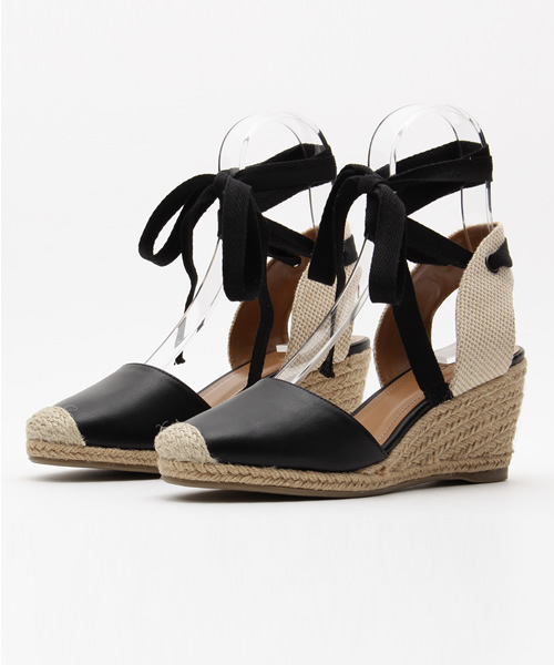 MOUSSY（マウジー）の「ESPADRILLE SANDALS（サンダル・レディース・ブラウン/ブラック・LARGE/SMALL/MEDIUM）」の2枚目の写真