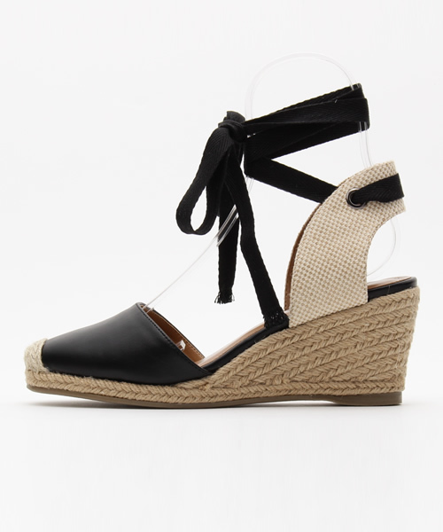 MOUSSY（マウジー）の「ESPADRILLE SANDALS（サンダル・レディース・ブラウン/ブラック・LARGE/SMALL/MEDIUM）」の3枚目の写真