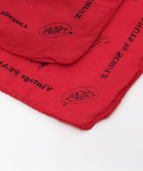 BOO SHOES（ブー シューズ）の「バンダナ　ビーグルスカウト柄（バンダナ/スカーフ・レッド・FREE）」の2枚目の写真