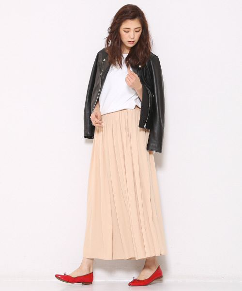 MYSELF ABAHOUSE（マイセルフアバハウス）の「ヴィンテージサテンロングスカート（スカート・レディース・ベージュ/カーキ/チャコールグレー/ネイビー・FREE）」の9枚目の写真