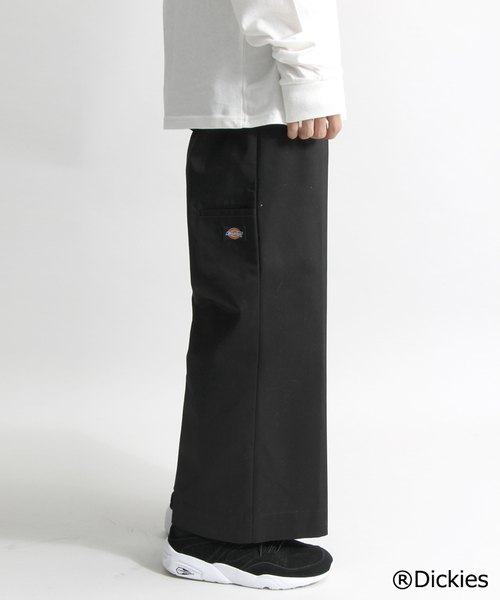 Dickies（ディッキーズ）の「∴WEGO/Dickies別注ワイドパンツ（チノパンツ・メンズ・ベージュ/ブラック・LARGE/MEDIUM）」の5枚目の写真