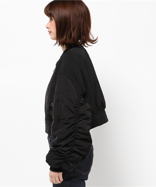 WEGO(ウィゴー)の「DISPARK/ボリュームスリーブMA-1(MA-1・レディース・カーキ/ブラック・FREE)」の11枚目の写真