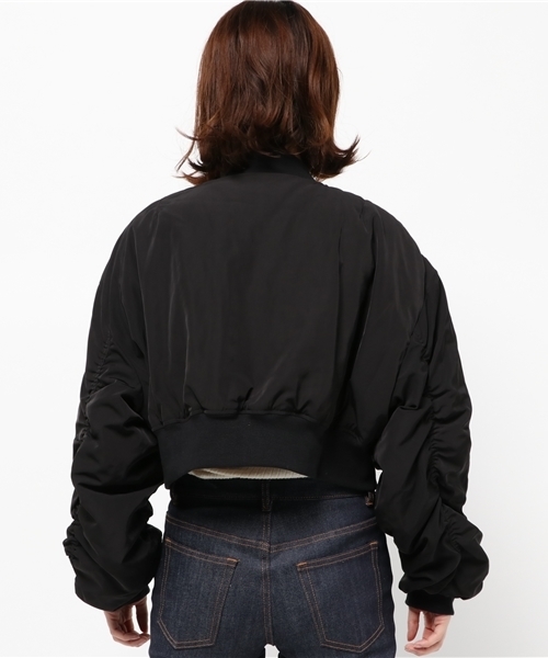 WEGO(ウィゴー)の「DISPARK/ボリュームスリーブMA-1(MA-1・レディース・カーキ/ブラック・FREE)」の12枚目の写真