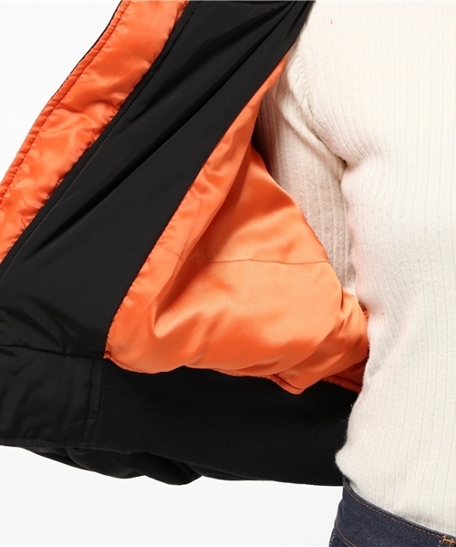 WEGO(ウィゴー)の「DISPARK/ボリュームスリーブMA-1(MA-1・レディース・カーキ/ブラック・FREE)」の7枚目の写真