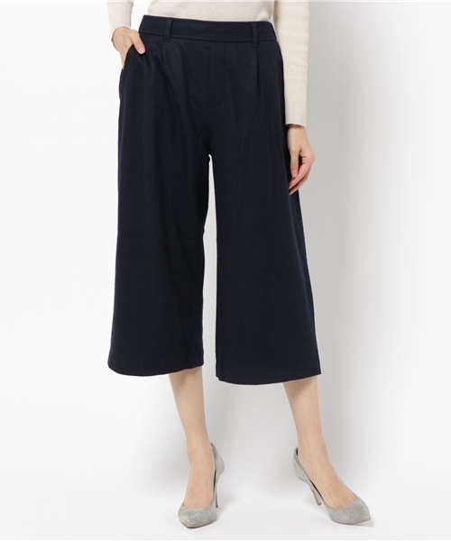 LBC（エルビーシー）の「T/Wジャージーセミワイドパンツ                （その他パンツ・レディース・ネイビー/アッシュグレー/マスタード・MEDIUM）」の3枚目の写真