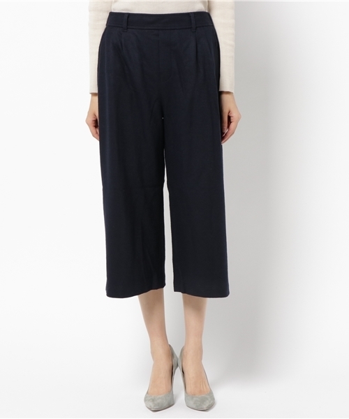 LBC（エルビーシー）の「T/Wジャージーセミワイドパンツ                （その他パンツ・レディース・ネイビー/アッシュグレー/マスタード・MEDIUM）」の4枚目の写真