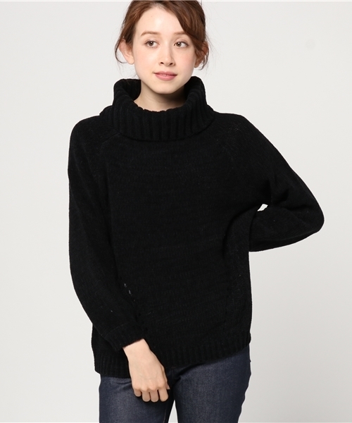 VENCEEXCHANGE（ヴァンスエクスチェンジ）の「オフタートルモールプルオーバー（ニット/セーター・レディース・ブラック/スカイブルー/ピンク/オフホワイト/グレー・MEDIUM）」の13枚目の写真