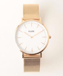 CLUSE | ＜CLUSE＞メッシュ 38mmフェイスウォッチ/ピンクゴールドカラー(アナログ腕時計)