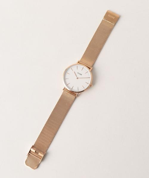 CLUSE(クルース)の「<CLUSE>メッシュ 38mmフェイスウォッチ/ピンクゴールドカラー :(アナログ腕時計・レディース・ピンク・FREE)」の3枚目の写真
