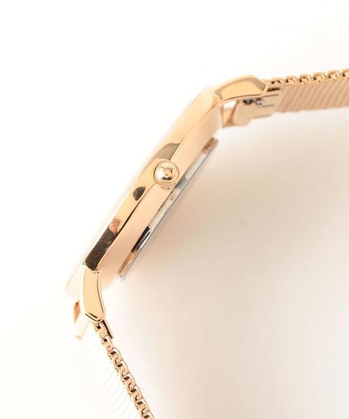CLUSE(クルース)の「<CLUSE>メッシュ 38mmフェイスウォッチ/ピンクゴールドカラー :(アナログ腕時計・レディース・ピンク・FREE)」の6枚目の写真