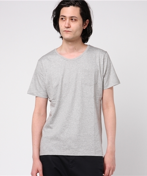 JACKROSE（ジャックローズ）の「【撥水加工･汗染み防止】PREVENTION UネックTシャツ（Tシャツ/カットソー・メンズ・ブラック/グレー/ブルー/ホワイト/ピンク・M/L/XL）」の9枚目の写真