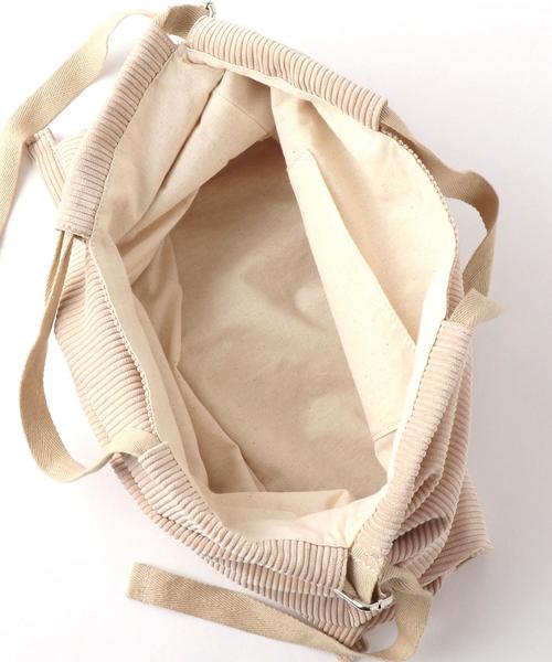 Another Edition（アナザーエディション）の「コーデュロイトートバッグ（トートバッグ・レディース・グレー/ベージュ・フリー）」の8枚目の写真