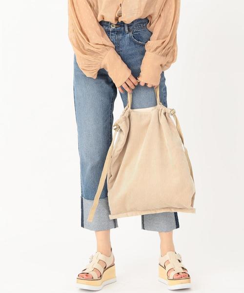 Another Edition（アナザーエディション）の「コーデュロイトートバッグ（トートバッグ・レディース・グレー/ベージュ・フリー）」の9枚目の写真