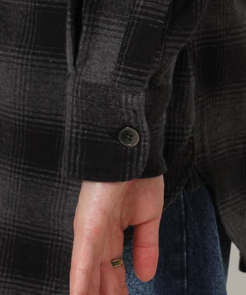 coen（コーエン）の「オンブレチェックネルシャツガウン（シャツ/ブラウス・メンズ・ネイビー/ブラック・SMALL/LARGE/MEDIUM）」の12枚目の写真