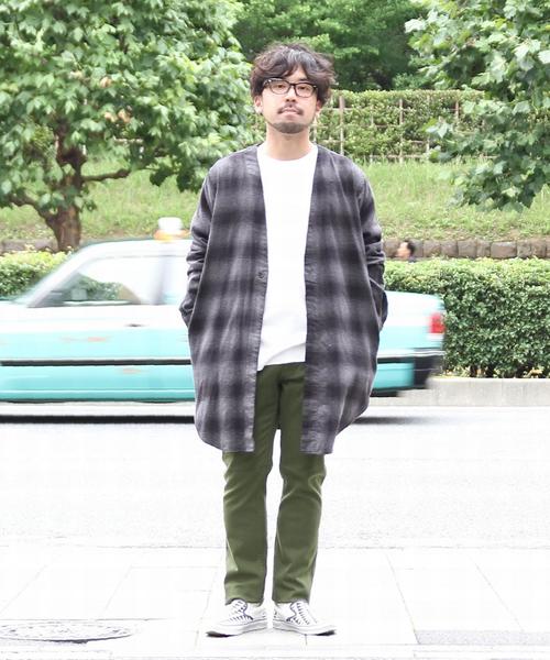 coen（コーエン）の「オンブレチェックネルシャツガウン（シャツ/ブラウス・メンズ・ネイビー/ブラック・SMALL/LARGE/MEDIUM）」の18枚目の写真