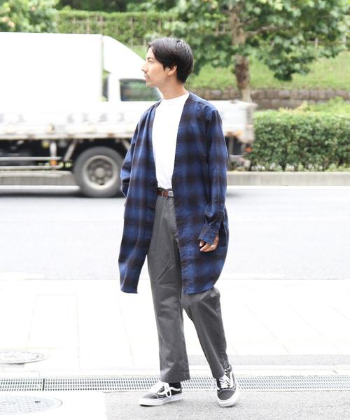 coen（コーエン）の「オンブレチェックネルシャツガウン（シャツ/ブラウス・メンズ・ネイビー/ブラック・SMALL/LARGE/MEDIUM）」の19枚目の写真