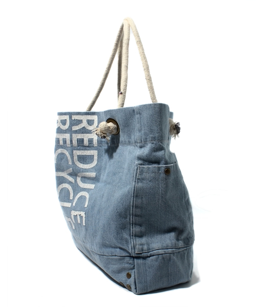 UNITED ARROWS(ユナイテッドアローズ)の「BEAU SOLEIL DENIM トート ◆(トートバッグ・レディース・ライトブルー/グレー・フリー)」の4枚目の写真